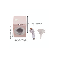 Rechargeable Dollhouse Washer Realistic Design for Girls