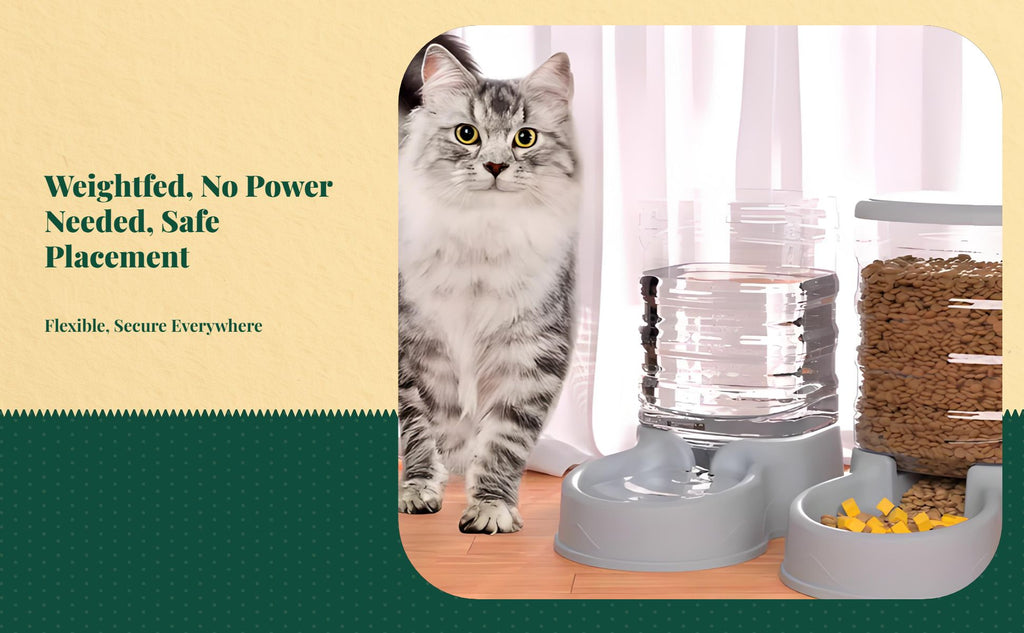 Large automatic pet feeder, no power