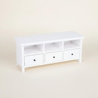Dollhouse TV Cabinet Fine Details 1:12 Scale Media Console Highly Realistic