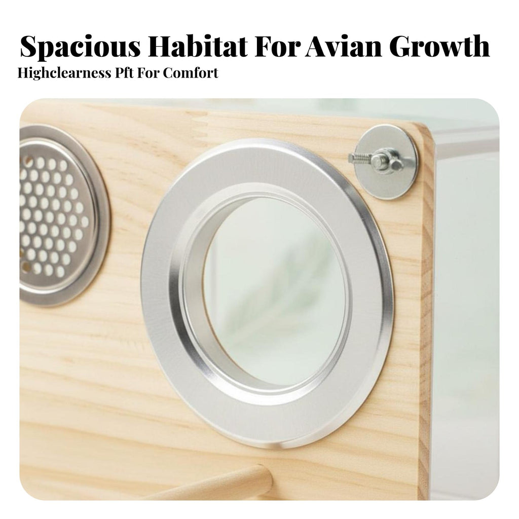Transparent Breeding Box Keeps Warm avianhouse Easy Installation for Aviary, Home