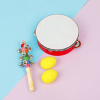 10 Pieces Rhythm Percussion Set Educational Percussion Brain-Boosting Development for Kindergarten