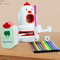 Desktop Painting Robot Offline Painting Learning Toy Red Accent