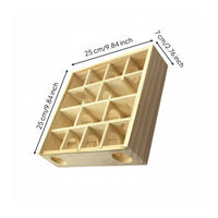 Wooden Hamster House Intelligence Development Wooden Activity Toy Cognitive Hamster Puzzle Box for Hamsters