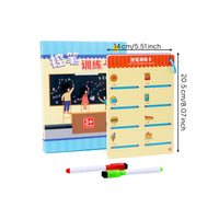 Writing Practice Card Book Lined Pages Tracing Card Book Spiral Bound