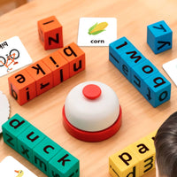 Letter Blocks Large Wooden Spelling Letters Word Recognition for Children