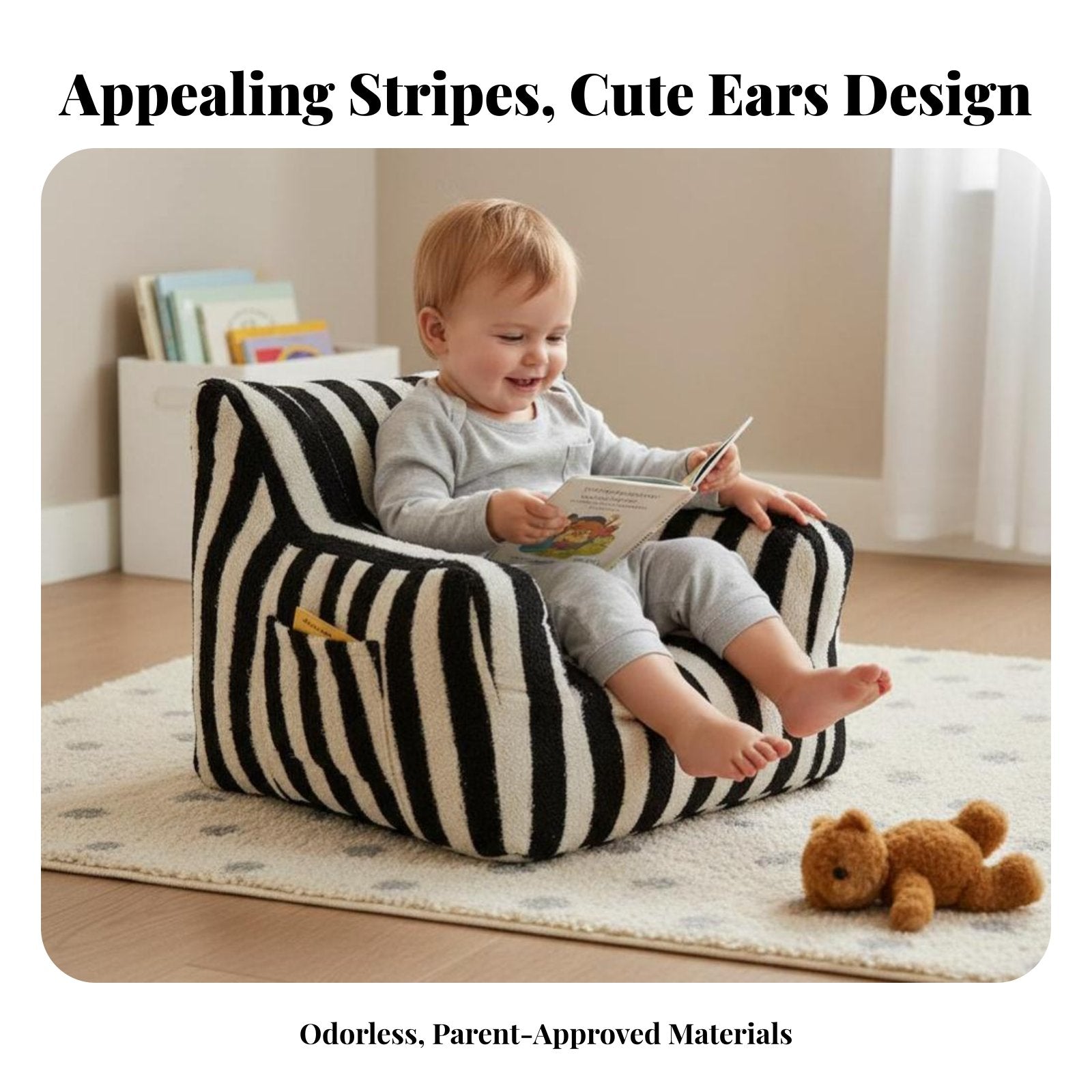 CreatureShaped Character Chair Cute Creature Design Plush Creature Floor Lounger Long-Lasting Lightmanufacturersight for Parents