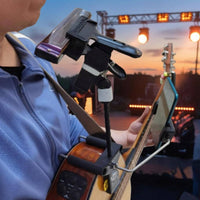 Busking Mic Bracket Hands-Unrestricted Guitar Audio Pickup Stand Rubber Grip
