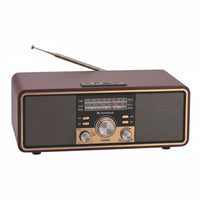 Wooden Bluetooth Speaker AUX Input AM/AM and Frequency Modulation Radio Speaker