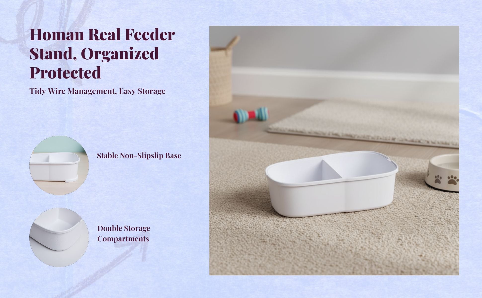 Adjustable elevated pet feeder