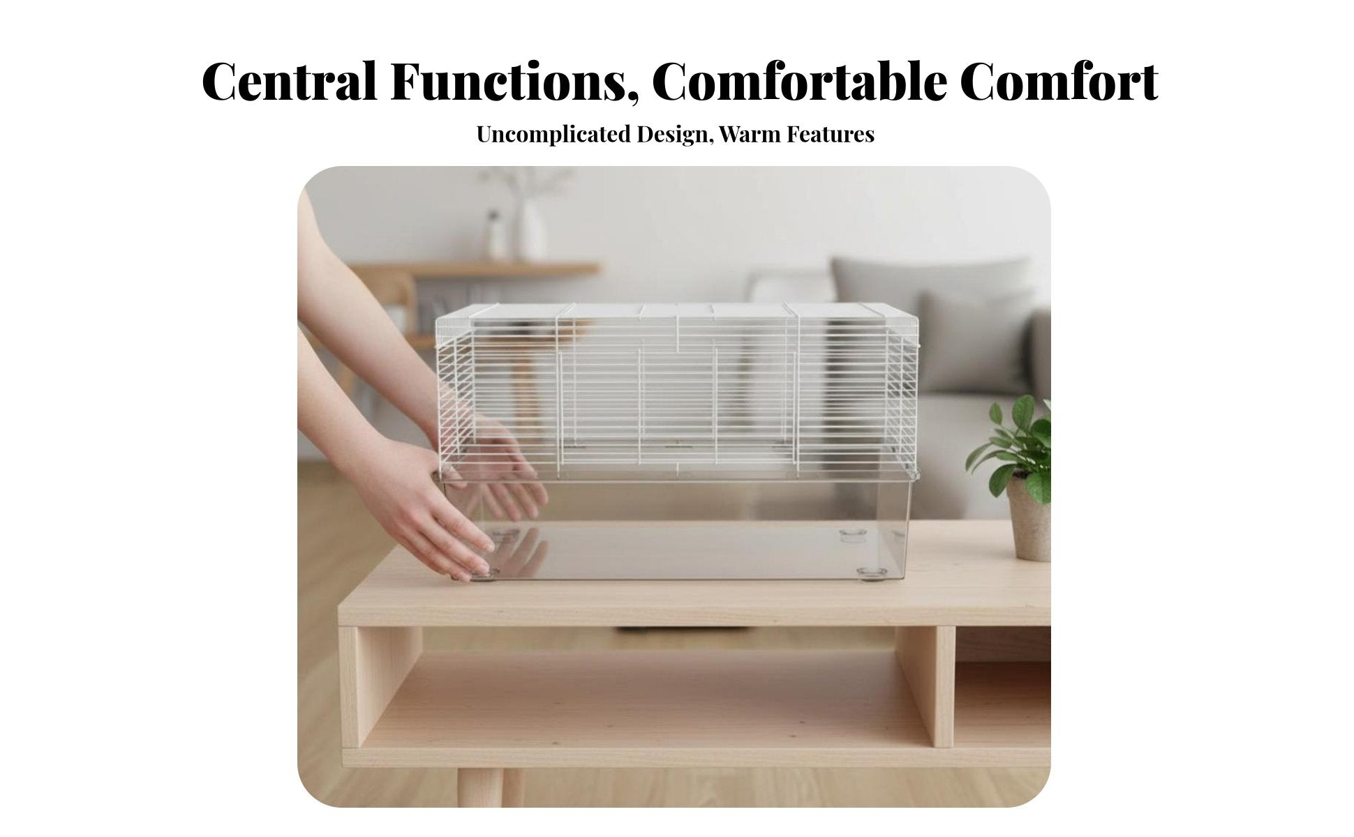 Transparent Hamster Villa secureresistant Small Pet enclosure Easy to Clean for Children