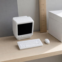 Retro Desktop Computer Model High Intricacy Miniature Electronics Photo Prop