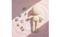 DIY Doll Supple Soft Velvet Textile Faceless Stuffed Figure for Crafters, Hobbyists