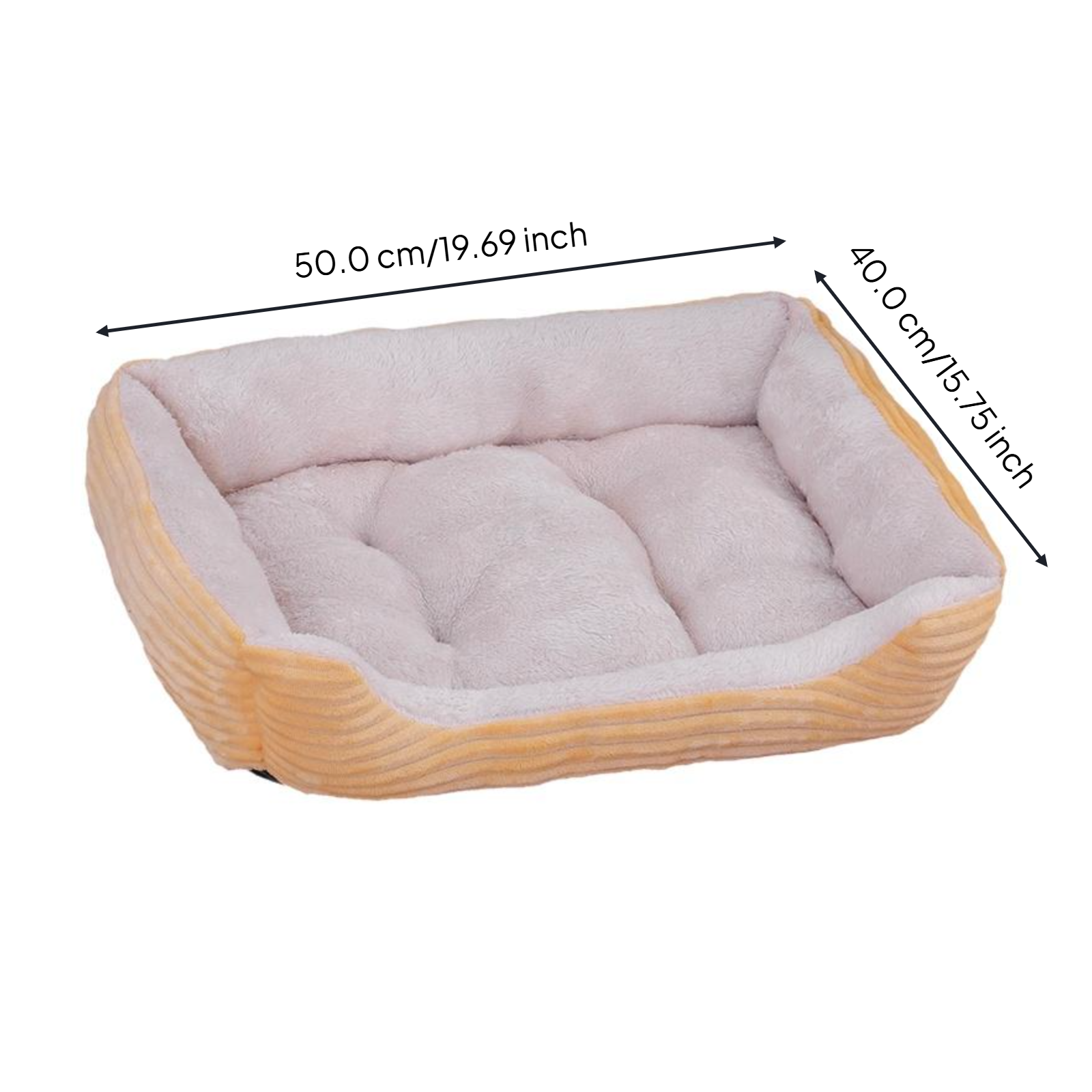 Plush Dog Bed Mat, Non-Slip, Washable, All-Season Comfort