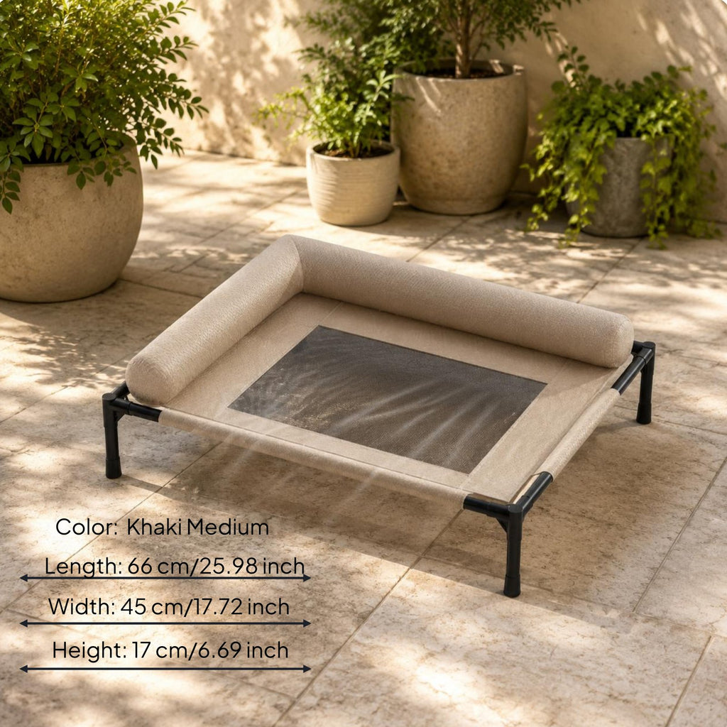 Breathable Dog Cot Cooling Elevated Dog Bed Easy to Clean for Hot Weather, Cats