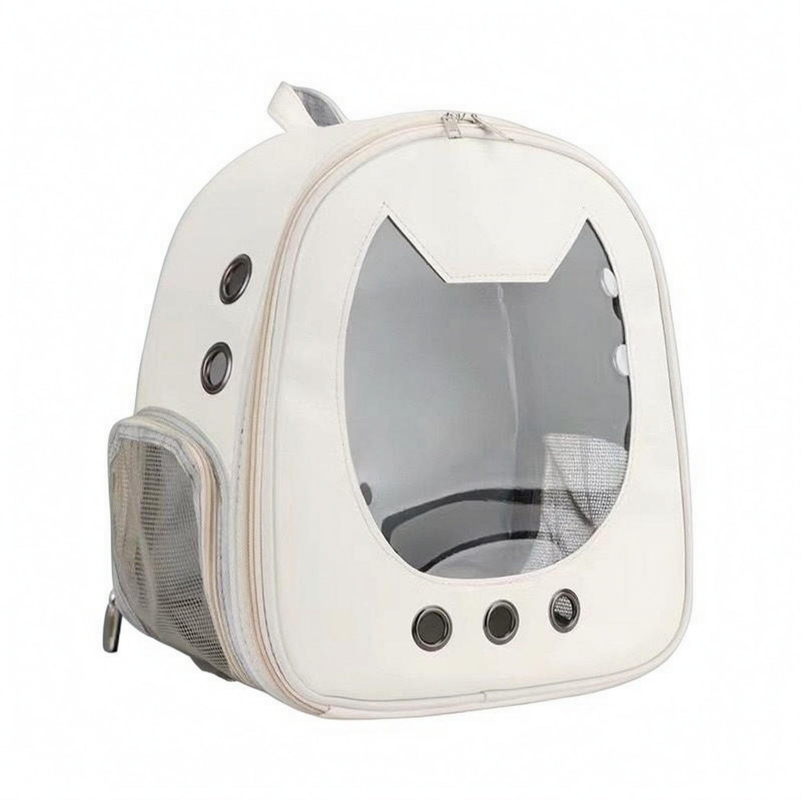 Cat Backpack Carrier Zip-Around Closure Pet Carrier Backpack Mesh Pockets