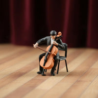 1/64 Scale Miniature Figures Micro Photography Prop Miniature Resin Figures Scene Decoration 1/64 Scale Figure Set for Diorama