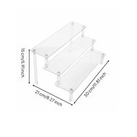 Mystery Box Display Stand Multi-Tier Acrylic Display Stand Space-Saving for Desk