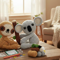 Sloth and Koala Crochet Kit Tutorial Tutorials for Beginners