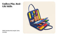 Educational Busy Book Colorful Busy Board Book Portable for Preschoolers