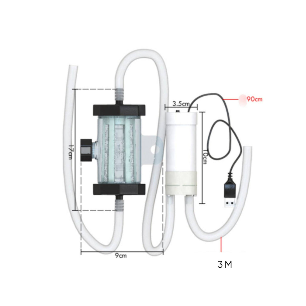 Electric Aquarium Vacuum Strong Suction Pet Aquarium Gravel Cleaner Easy To