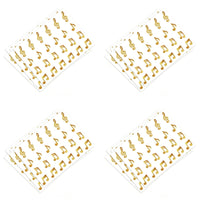 20 Pieces Glitter Music Note Stickers Glittery Design Music Note Sticker Self School Supplies for Teachers, Scrapbooking, Party Favors