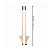 Wooden Stilts Wood Foam Handle Stilts for Children, Stilt Stands for Kindergartens, Traditional Folk