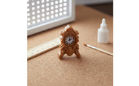 Vintage Dollhouse Clock Detailed Craftsmanship Baroque Table Clock Model