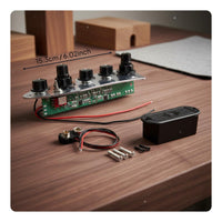 5-Knob Active Bass Preamp Long-Lasting Musical Instrument Part Rust-Proof