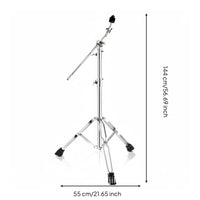 Extendable Cymbal Stand Universal Joint Adjustment Straight Cymbal Stand Heavy Duty Finish Musical Equipment for Stage