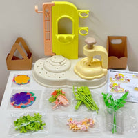 Floral Press Playset Develops Fine Motor Skills DIY Flower Bouquet Craft Kit Educational Kids' Floral Arrangement Set for Girls, Seasonal Crafts