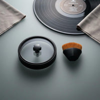 Vinyl Disc Cleaning Clamp Dense Bristles Audio Accessory Tightening Knob