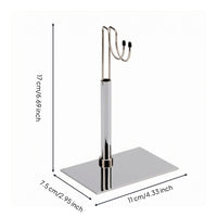 12 Inch Figure Holder Metal-Like Finish 1/6 Scale Action Figure Stand Curved Top