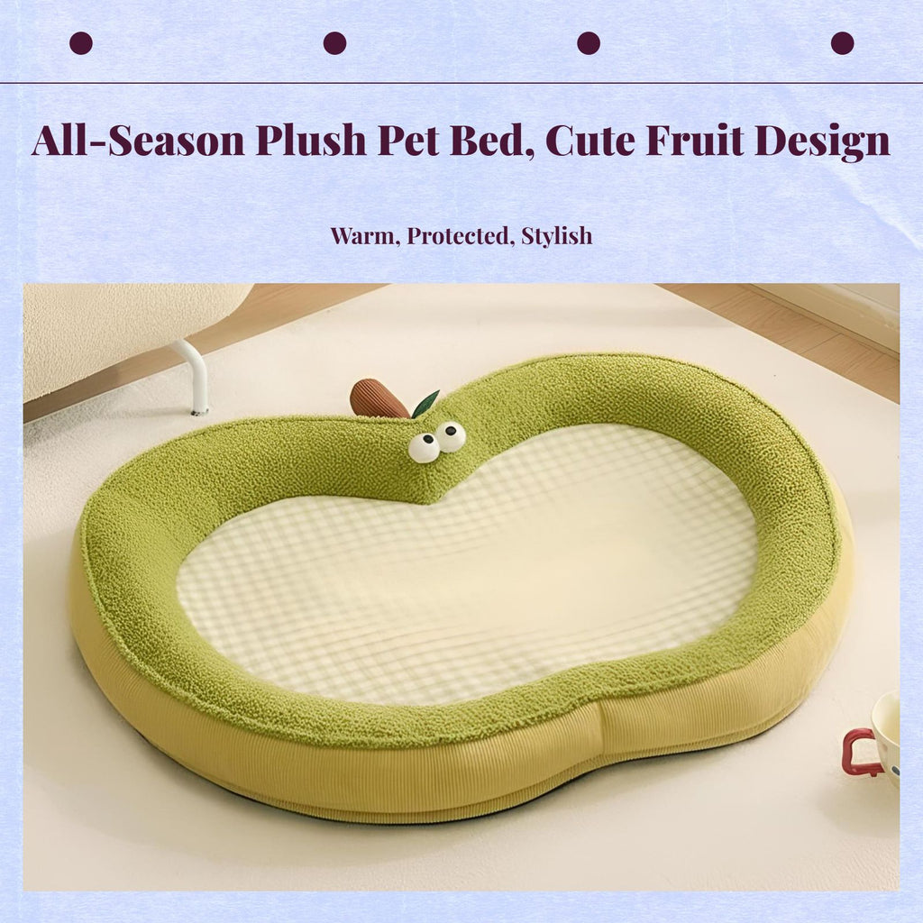 Calming Pet Bed, Plush Mat, Indoor Sofa for Dogs & Cats