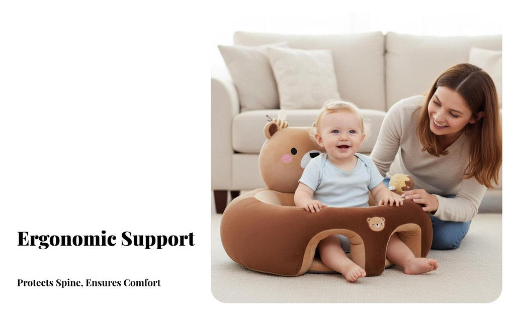 Inflatable Sit-up Training Chair Portable Infant Floor Seat Multi-Functional