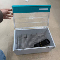 Peg Insert Box Hinged Lid Hard Lure Case Front Notch for Anglers