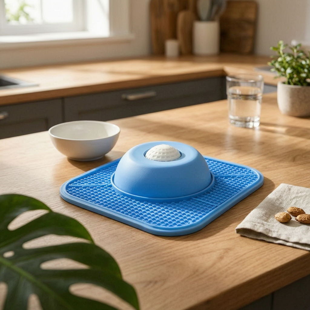 Square Slow Feeder Bowl Anti-Slip Slow Feeder Dog Bowl Dishwasher Safe