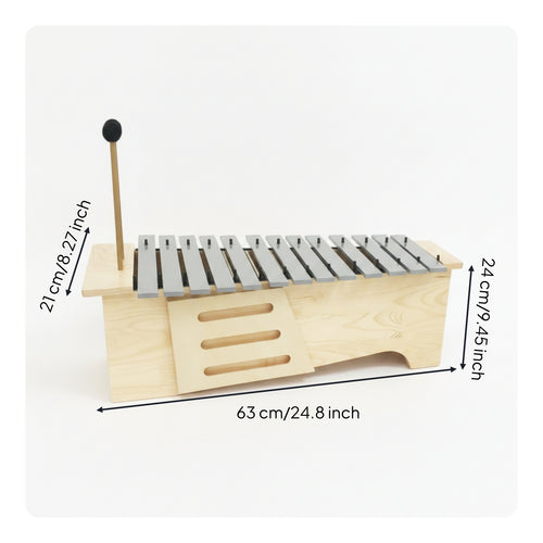 13 Tone Xylophone Tuned Keys Percussion Instrument Portable