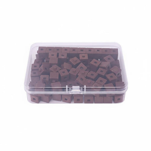 100 Pieces Interlocking Counting Cubes Easy to Connect Math Linking Cubes Multi-Colored Connecting Counting Blocks for Preschoolers, Homeschooling