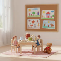 Wooden Tea Set Simulation Design Children's Toy Water-Based Paint for Toddlers