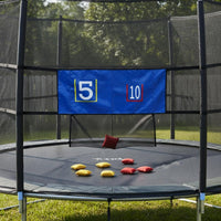 Trampoline Target Net Mesh Pocket Tossing Target Game Blue Material