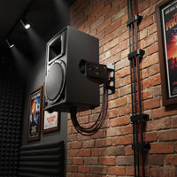 Multi Angle Design Speaker Wall Mount Home Theater Speaker Wall Bracket Easy Installation Audio Mounting Hardware Vertical and Horizontal Adjustment for KTV, Surround Sound