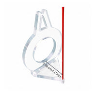 Billiards Aiming Aid Triangular Base Pool Aiming Aid Red Guide Rod Point Alignment Guide