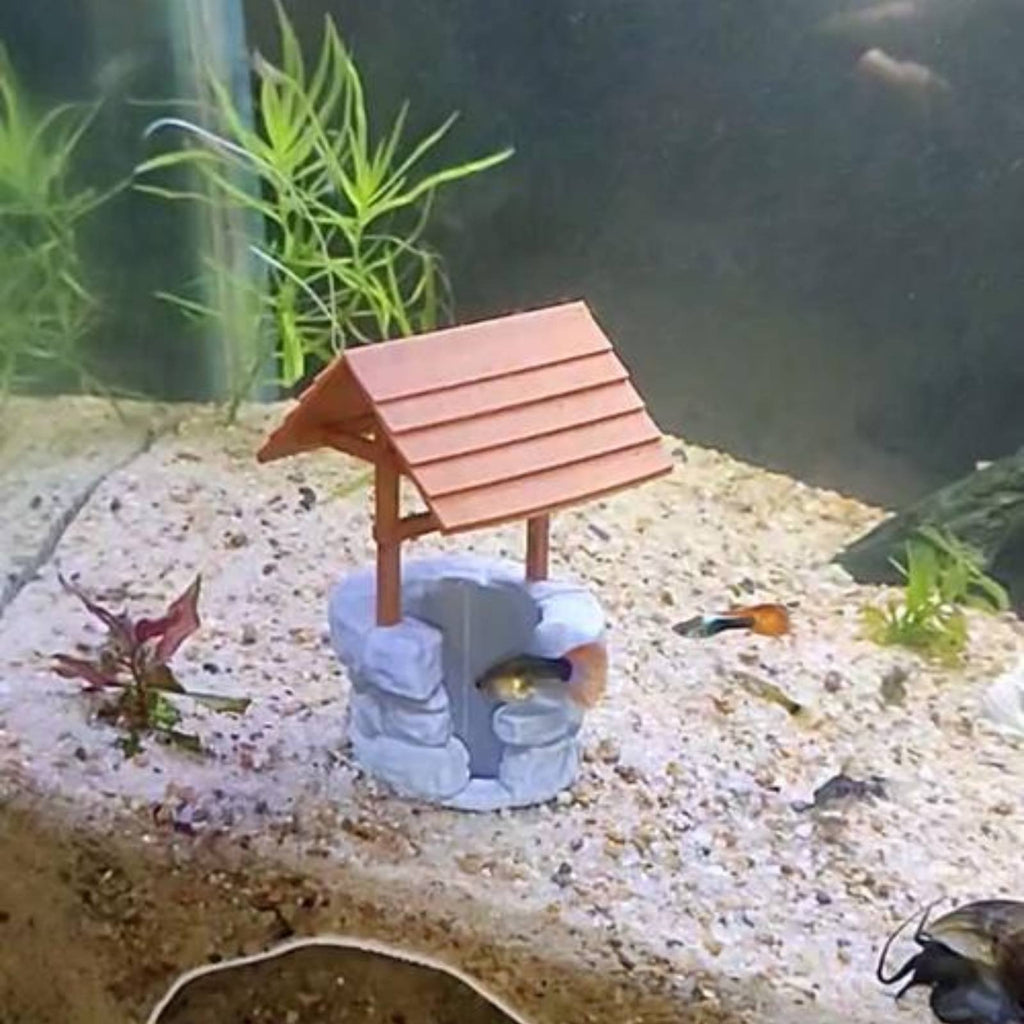 Aquarium Hideout Cave Bubble Outlet Aquarium Hiding House Plastic Material