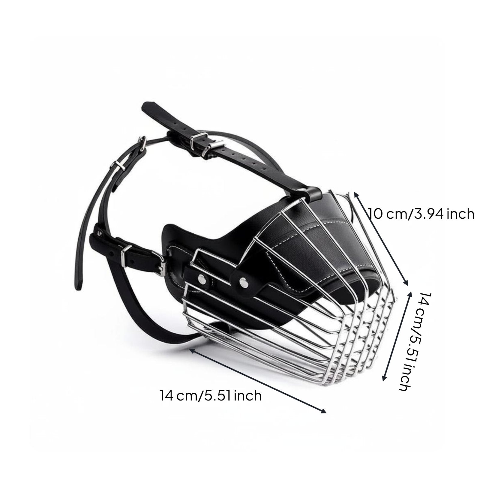 Metal Dog Muzzle Breathable Wire Basket Muzzle Comfortable Fit for Large Dogs
