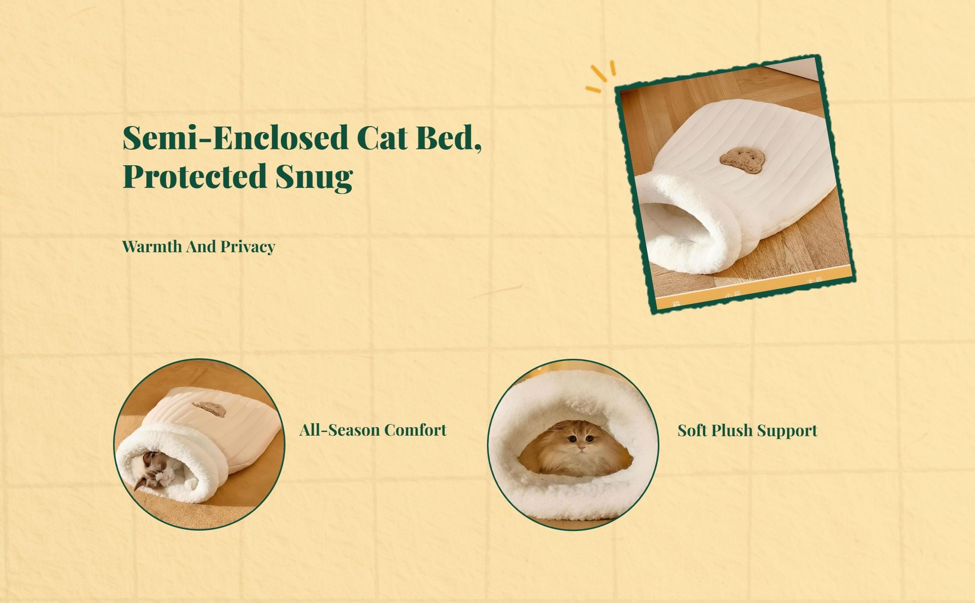 Washable cat bed