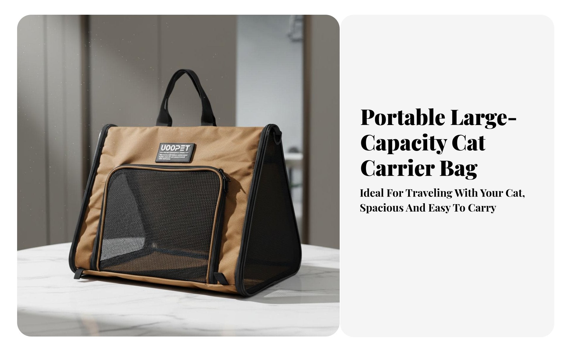 Foldable Mesh Pet Tote Wide Opening Foldable Mesh Pet Tent Stable Design