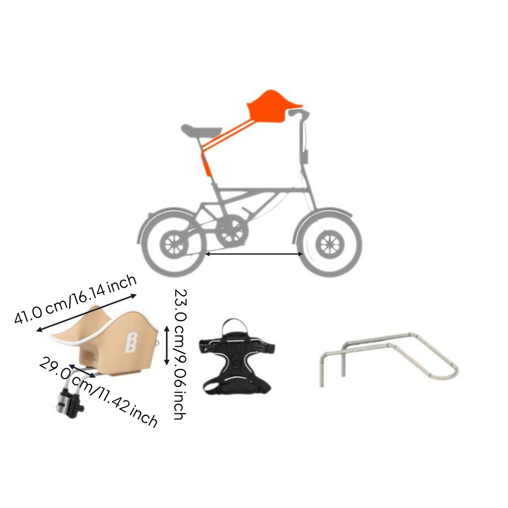 Padded bike basket for small dogs