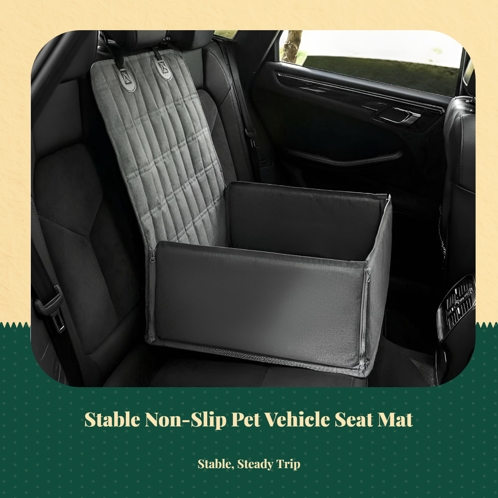 Waterproof dog car seat cover fits most