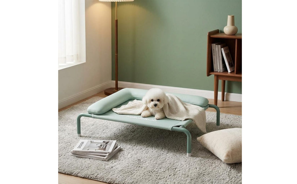 Year-Round Raised Dog Bed Washable Elevated Dog Cot Moisture-Proof Raised Pet Bed Easy to Clean for Small Dogs