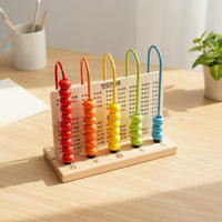 Wooden Abacus Educational Wooden Counting Frame Develops Fine Motor Skills Kids Counting Toy for Classroom, Homeschooling